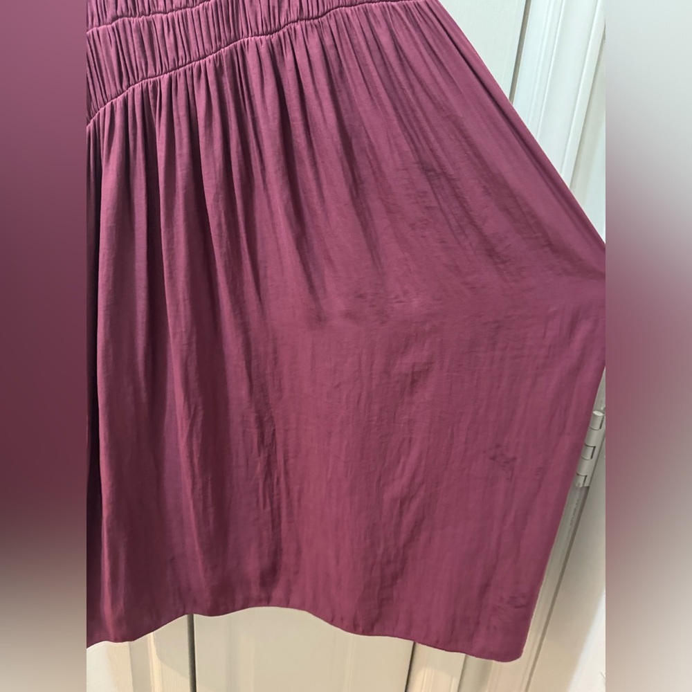 Anthropologie Mauve Halter Midi Dress - Picture 6 of 8